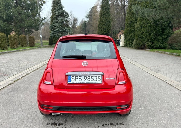 Fiat 500 cena 49900 przebieg: 16518, rok produkcji 2021 z Żory małe 154